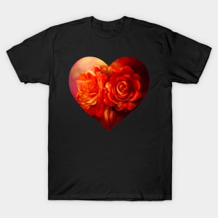 Flowers in Heart (Valentines Special) T-Shirt